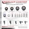 Service Caster 35 Inch Maroon Polyurethane Wheel Swivel 34 Inch Threaded Stem Caster Set 2 Brakes SCC SCC-TS20S3514-PPUB-MRN-34212-2-TLB-2 - alternate 3
